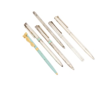 Tiffany & Co.: A Group of Sterling Silver and Enamel Pens
