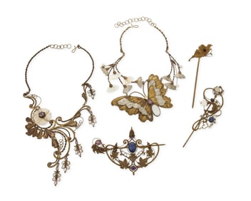 A Group of Binda Mixed Metal Jewelry