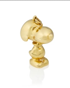 Cartier: An 18K Gold Snoopy Pendant