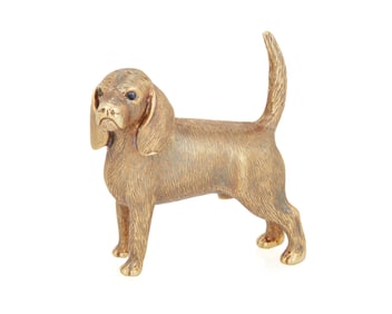 Tiffany & Co.: A 14K Gold Dog Brooch