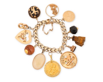 A Gold Charm Bracelet