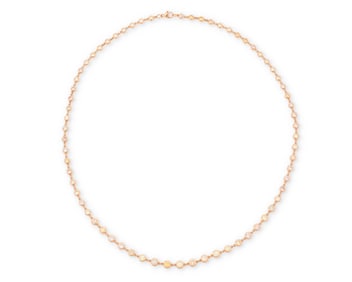 An 18K Rose Gold and Colored Diamond Necklace