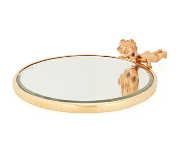 Van Cleef & Arpels: A 14K Gold Hand Mirror