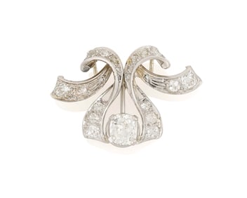 A Platinum and Diamond Pendant