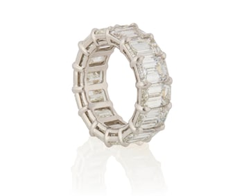A Platinum and Diamond Eternity Band
