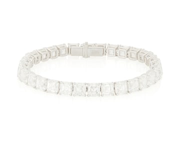 A Platinum and Diamond Bracelet