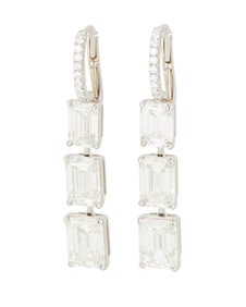 A Pair of Platinum and Diamond Earrings