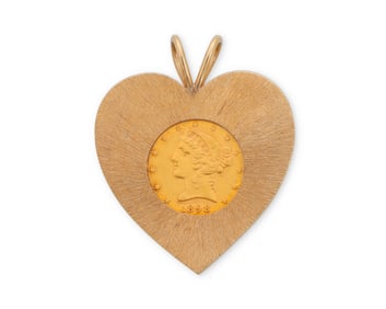 A Gold Coin Pendant