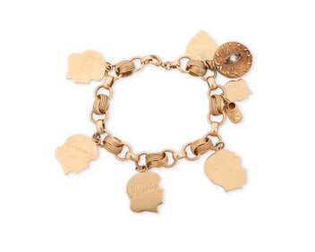 A Gold Charm Bracelet