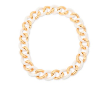 Micheletto: An 18K Gold and Ceramic Link Necklace