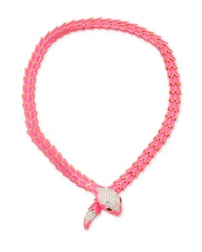 Alexis NY: An Enamel, Ruby and Diamond Necklace