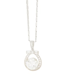 A White Gold and Diamond Necklace