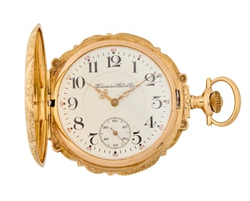 Hampden Watch Co.: A 14K Tri-Color Gold Pocket Watch