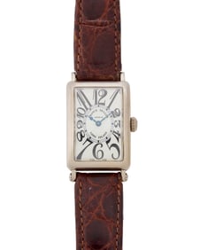 Franck Mueller: A 18K White Gold 'Long Island' Watch