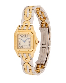 Cartier: An 18K Gold and Stainless-Steel 'Panthere' Watch