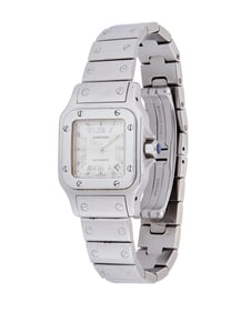 Cartier: A Stainless-Steel 'Santos de Galbee' Watch