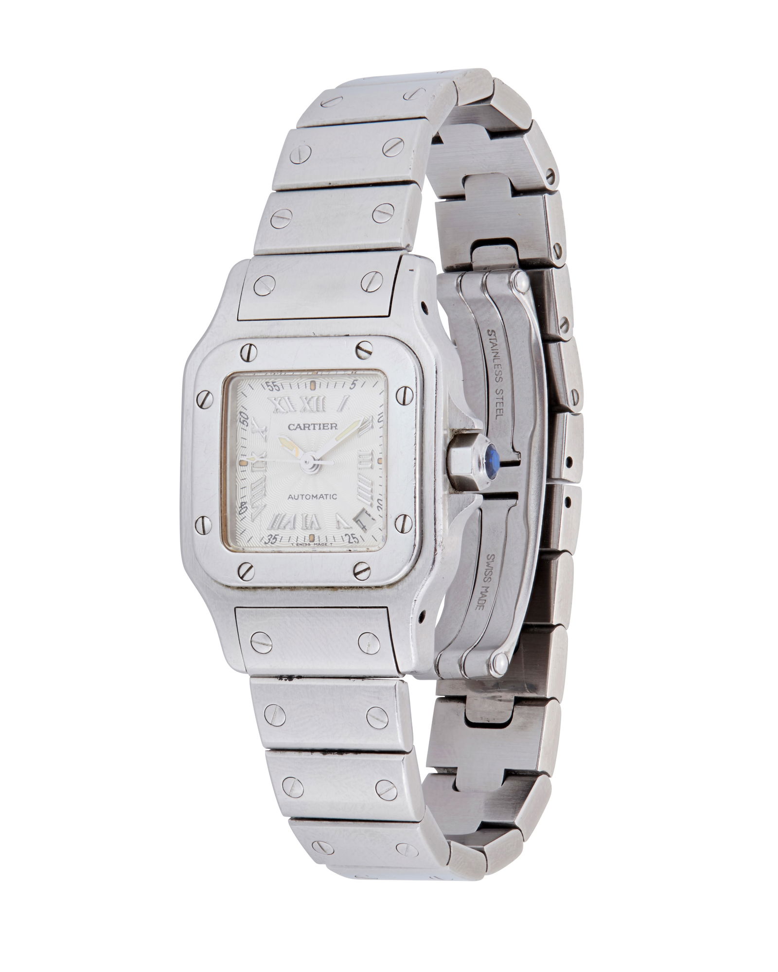Cartier: A Stainless-Steel 'Santos de Galbee' Watch (1 of 2)
