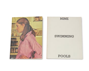 Ed Ruscha (b. 1937), "Nine Swimming Pools," 1976 and "Hard Light," 1978