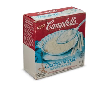 An Andy Warhol (1928-1987) signed box of Campbell's dry soup mix