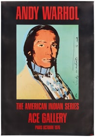 After Andy Warhol (1928-1987), "The American Indian Series" poster for Ace Gallery, 1976