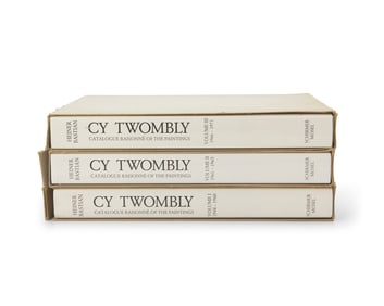 Cy Twombly (1928-2011), A signed partial set of the Cy Twombly paintings catalogue raisonne, 1992
