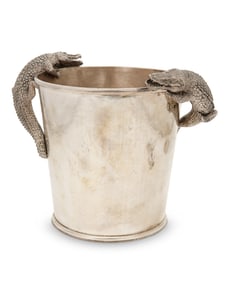 A Giovanni Raspini hammered sterling silver Champagne bucket