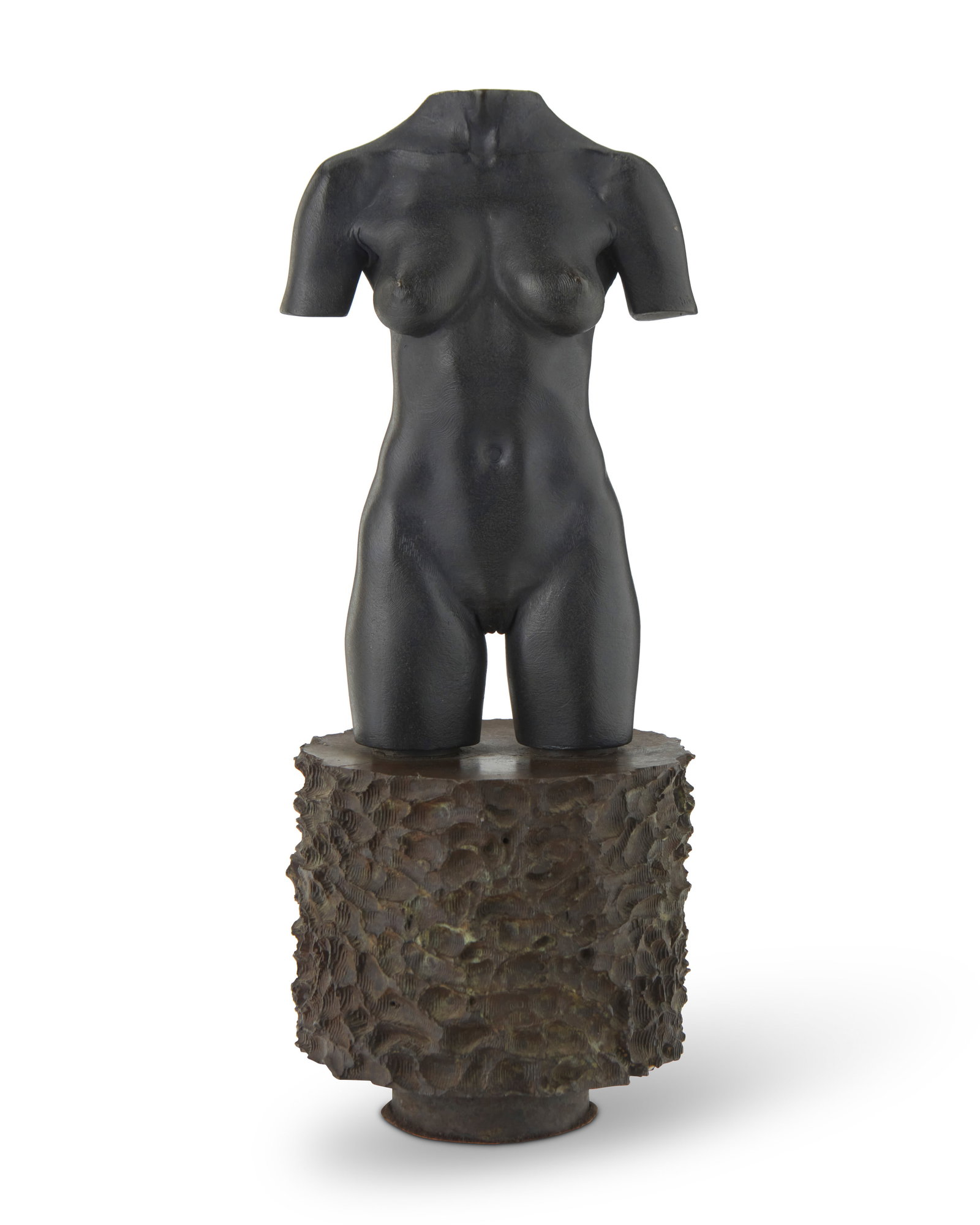 Robert Graham (1938-2008), "MOCA Torso," 1992: Robert Graham(1938-2008)"MOCA Torso," 1992Patinated bronzeEdition of 3,500Signed to the underside: R Graham / Guardado / Carlos M.10.875" H x 4.625" W x 4.325" D Other Notes:This lot