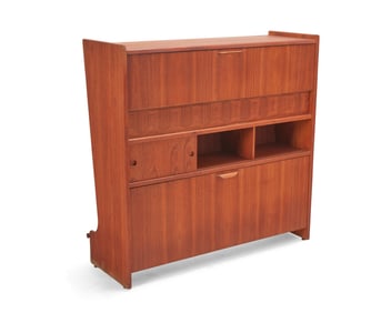Johannes Andersen (1903-1991), A teak standing dry bar model SK 661 for Skaaning, mid-20th century