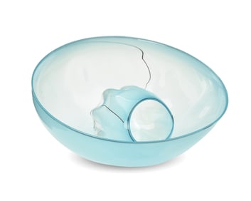 Dale Chihuly (b. 1941), "Blue Sky Basket Set," 1990