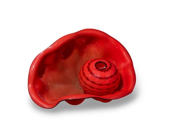 Dale Chihuly (b. 1941), Chinese Red Seafoam Pair, 1995