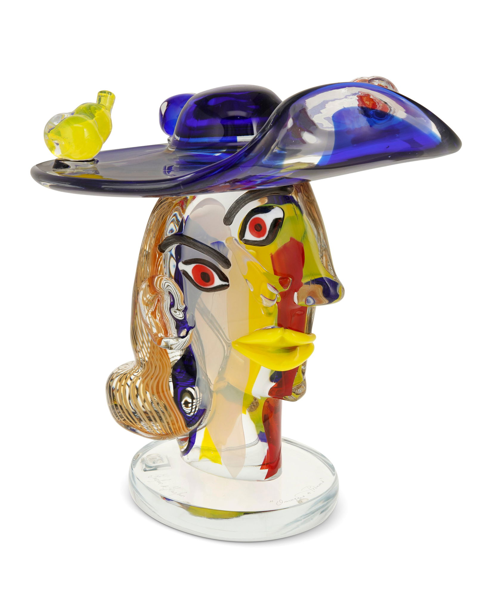 Walter & Mario Furlan (1931-2018 and b. 1963), A Murano art glass sculpture from the series 'Omaggio (1 of 6)