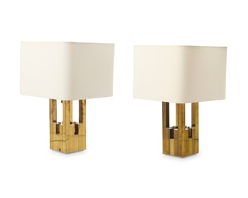 Willy Rizzo (1928-2013), A pair of table lamps for Lumica, late 20th century