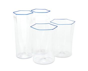 Carlo Scarpa (1906-1978), A suite of blown glassware for Venini, circa 1935