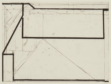 Richard Diebenkorn (1922-1993), "Softground Splay" from "Four Softgrounds," 1982
