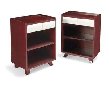 Gilbert Rohde (1894-1944), A pair of bedside tables model 4140 for Herman Miller, mid-20th century