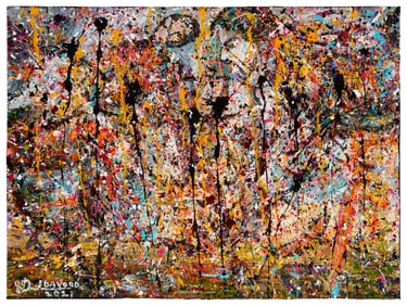 Davood Roostaei (1959-2023), "Perennial Struggles," 2021