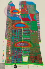 Friedensreich Hundertwasser (1928-2000), "Good Morning City - Bleeding Town," 1970-71