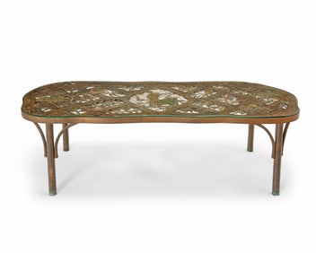 Philip and Kelvin LaVerne (1907-1987 and b. 1937), A 'Fragonard Pierced' coffee table from the
