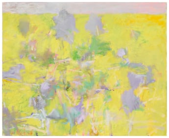 Wolf Kahn (1927-2020), "Foliage in a Lemon-Yellow Surround," 2004