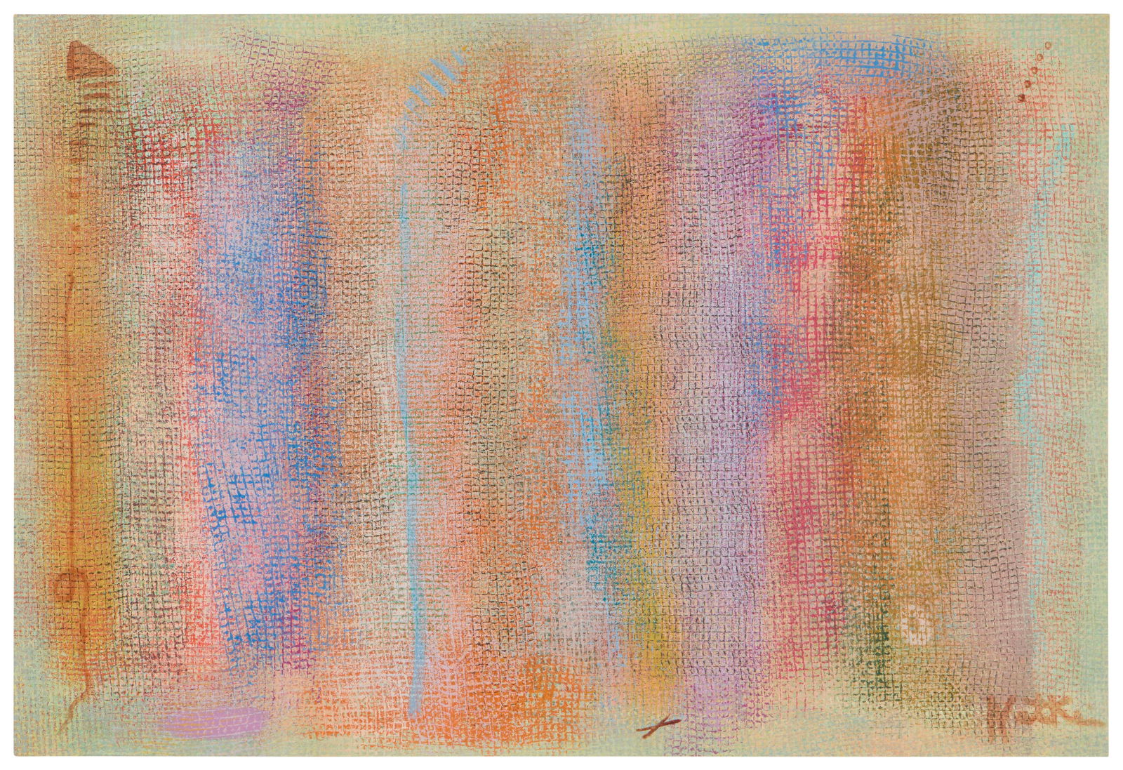 Robert Natkin (1930-2010), Untitled, from the "Bath Apollo Series," 1980: Robert Natkin(1930-2010)Untitled, from the "Bath Apollo Series," 1980Acrylic on canvasSigned lower right: Natkin; title of the series and date on gallery label affixed to the frame's backing paperImag