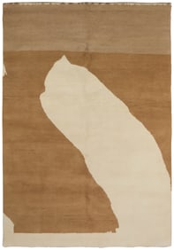 After Robert Motherwell (1915-1991), A 'Beige Figuration' woven wool tapestry from Modern Masters
