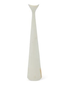 Malcolm Leland (1924-2019), A 'Bird's Mouth' bisque ceramic vase, mid-20th century