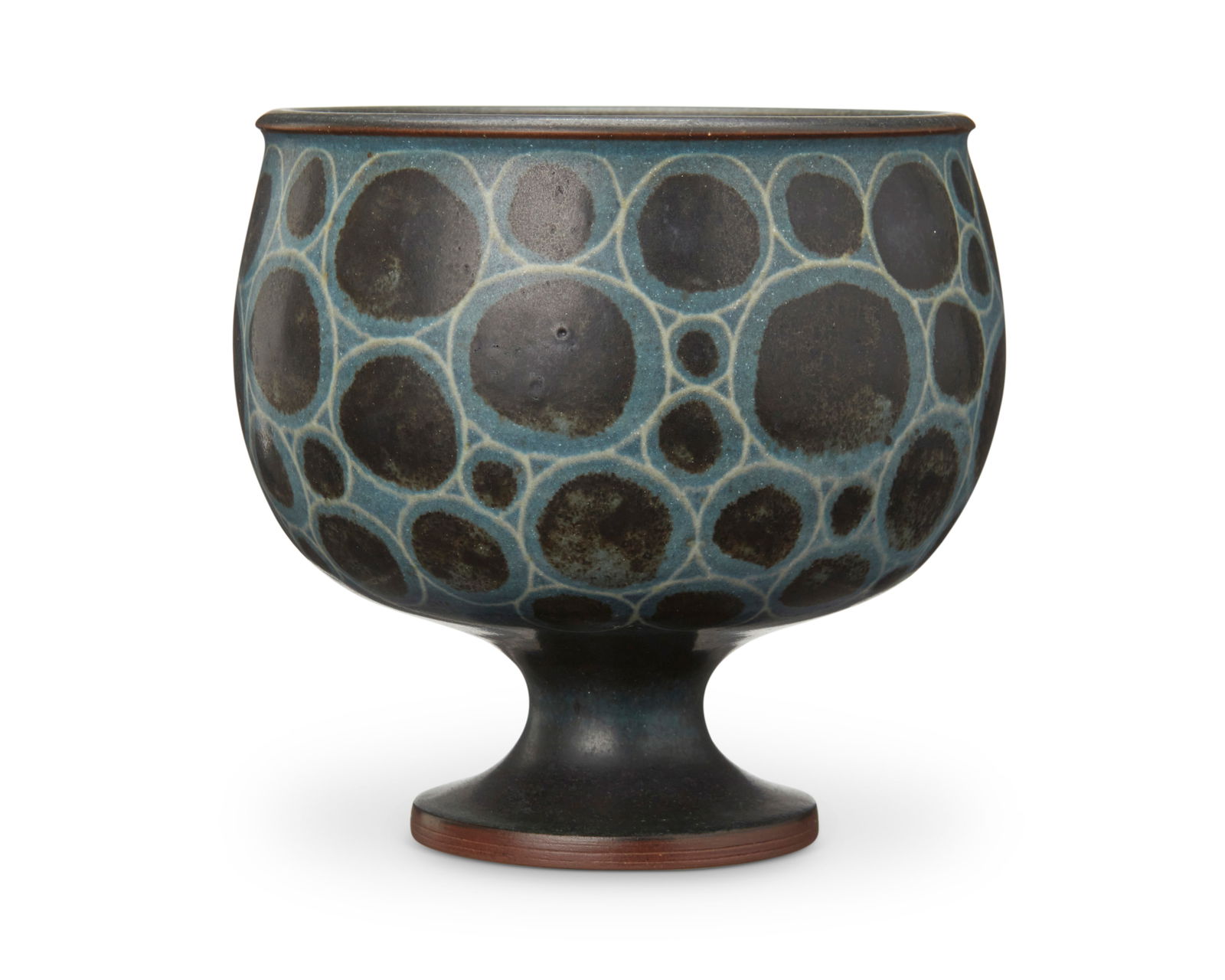 Harrison McIntosh (1914-2016), A glazed stoneware footed bowl, mid-20th century (1 of 4)