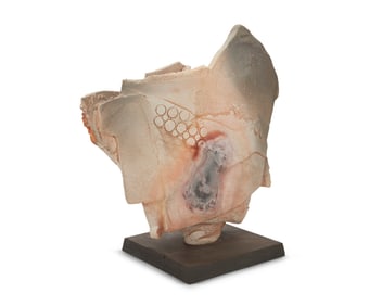 Paul Soldner (1921-2011), Untitled Pedestal Piece, 1985