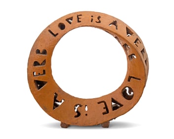 Charles Sherman (b. 1947), "Mobius Ring - Love Is a Verb"