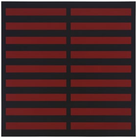 Edith Baumann-Hudson (b. 1948), "Black/2 Red #3, 1988," 1988