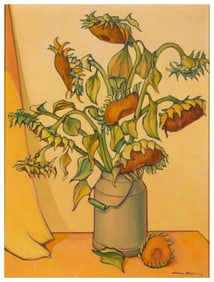 Tarmo Pasto (1906-1986), Sunflower still life, 1973