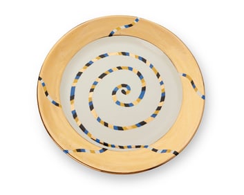 Ralph Bacerra (1938-2008), A glazed ceramic charger, 1996