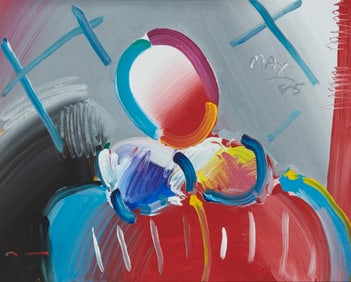 Peter Max (b.1937), "Dega Man," 1985