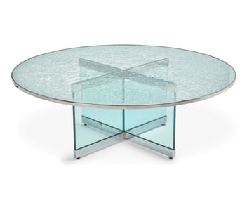 Steve Chase (1941-1994), A Modern glass coffee table, late 20th century